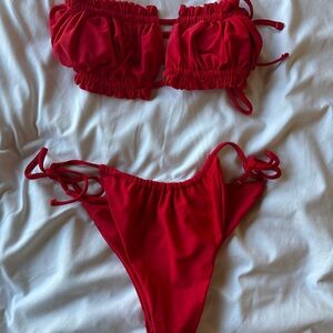 Red Bikini Set